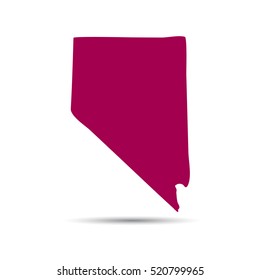 Map of the U.S. state of Nevada on a white background.