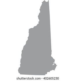 map of the U.S. state of New Hampshire