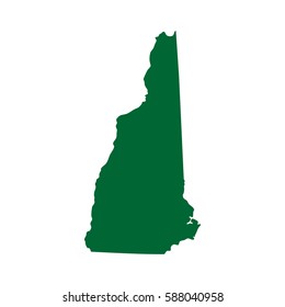 map of the U.S. state of New Hampshire