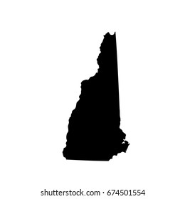 map of the U.S. state New Hampshire
