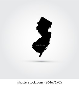 Map of the U.S. state of New Jersey