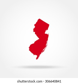 map of the U.S. state of New Jersey 