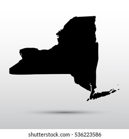 Map of the U.S. state of New York