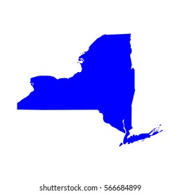 map of the U.S. state of New York , vector 