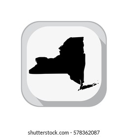 Map of the U.S. state of New York.