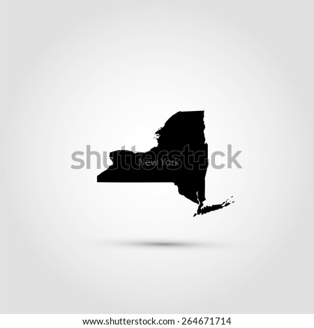 Map of the U.S. state of New York