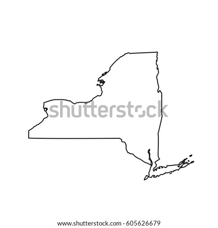 map of the U.S. state of New York 
