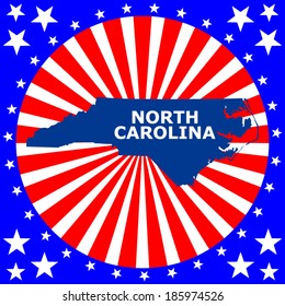 map of the U.S. state of North Carolina