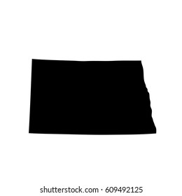 map of the U.S. state North Dakota 