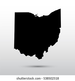 Map of the U.S. state of Ohio