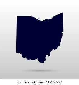 Map of the U.S. state of Ohio