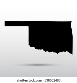Map of the U.S. state of Oklahoma