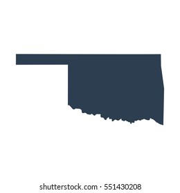 map of the U.S. state of Oklahoma