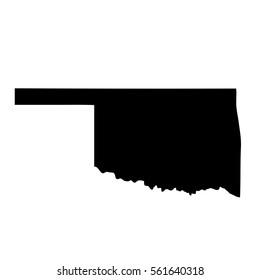 map of the U.S. state of Oklahoma.