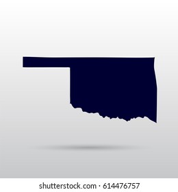 Map of the U.S. state of Oklahoma