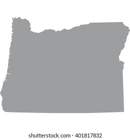 map of the U.S. state of Oregon 