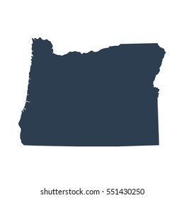 map of the U.S. state of Oregon 