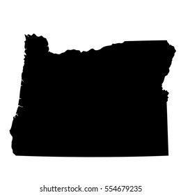 map of the U.S. state of Oregon