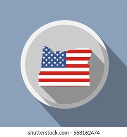 Map of the U.S. state of Oregon.