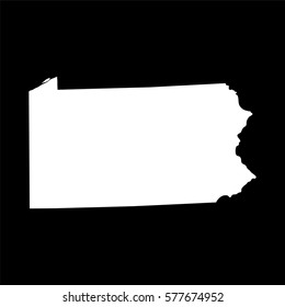 map of the U.S. state of Pennsylvania 