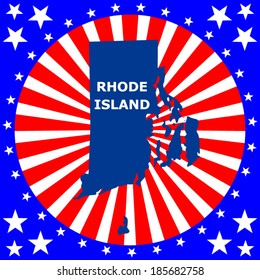 map of the U.S. state of Rhode Island