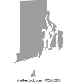 map of the U.S. state of Rhode Island 