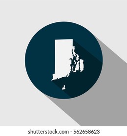 Map of the U.S. state of Rhode Island