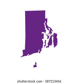 map of the U.S. state of Rhode Island 