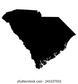map of the U.S. state of South Carolina 
