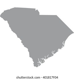 map of the U.S. state of South Carolina 