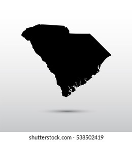 Map of the U.S. state of South Carolina