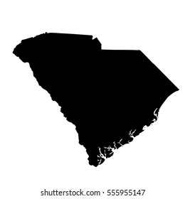 Map of the U.S. state of South Carolina