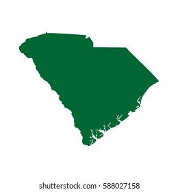 map of the U.S. state of South Carolina 