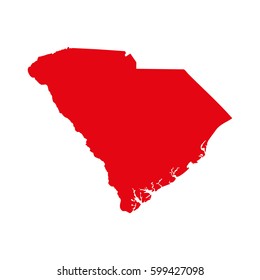 map of the U.S. state of South Carolina 