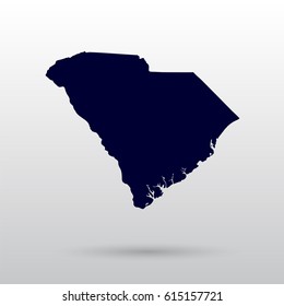 Map of the U.S. state of South Carolina