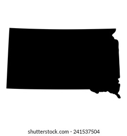 map of the U.S. state of South Dakota 