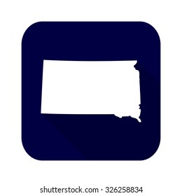 map of the U.S. state of South Dakota 