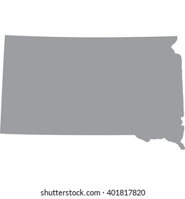 map of the U.S. state of South Dakota 