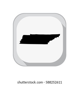 Map of the U.S. state of Tennessee.