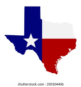 map of the U.S. state of Texas 