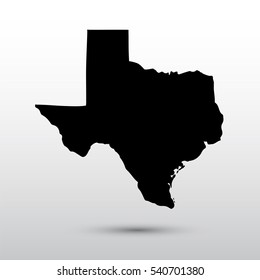 Map of the U.S. state of Texas