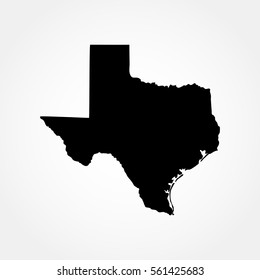 map of the U.S. state of Texas .