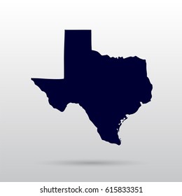 Map of the U.S. state of Texas.