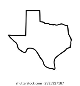 Map of the us state of texas vector design