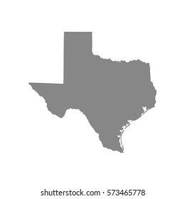 map of the U.S. state of Texas , vector  