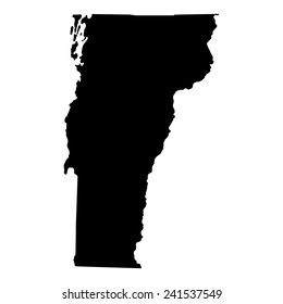 map of the U.S. state of Vermont 