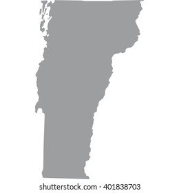 map of the U.S. state of Vermont 