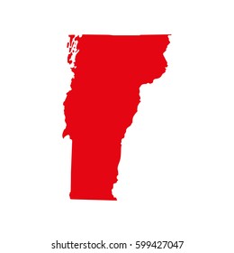 map of the U.S. state of Vermont 