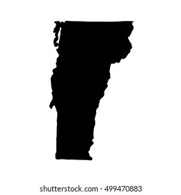 Map of the U.S. state of Vermont on a white background