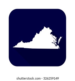 map of the U.S. state of Virginia 